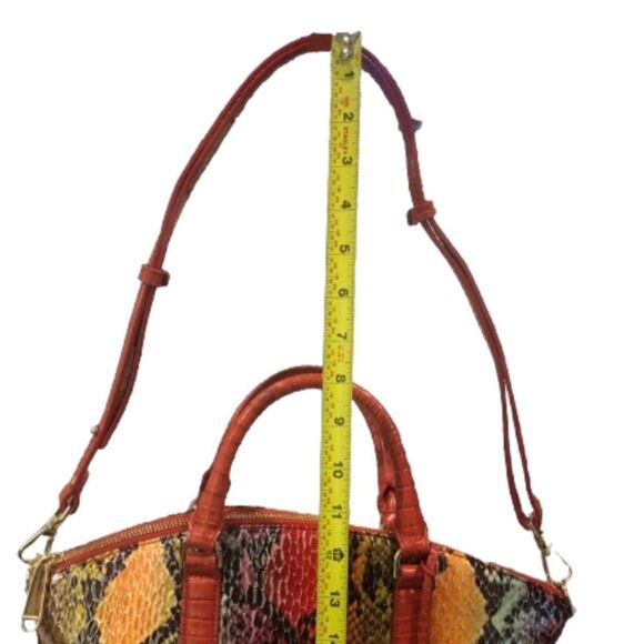 BRAHMIN Red Dragon Emperium Large Duxbury Satchel and Matching Ady Wallet - Picture 11 of 17